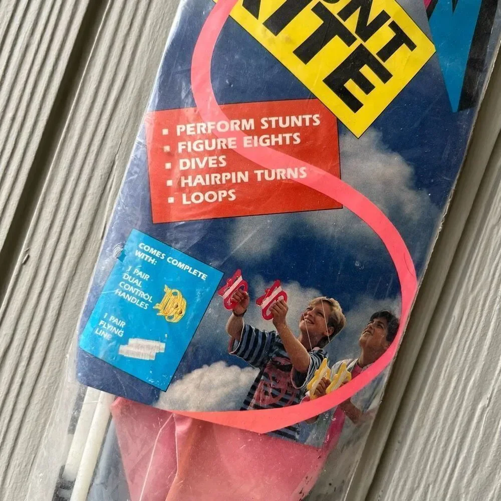 Vintage 1990 Spectra Star Dual Control Stunt Kite NIP Deadstock 4'
